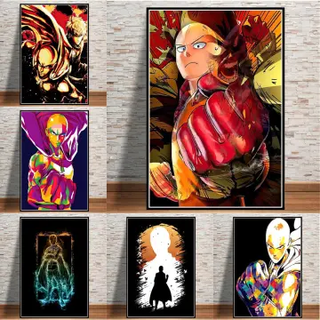  One Punch Man Anime Poster Speed O' Sound Sonic Cool Aesthetic  Modern Wall Decor Art Graphic Print Picture Japanese Bedroom Home Living  Room Anime Fan Cool Wall Decor Art Print Poster