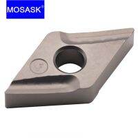 MOSASK 10pcs DNMG150404R-VF ZN60 Cermet ชิ้นส่วนเหล็กขนาดกลางและหยาบมีเม็ดมีดทังสเตนซีเมนต์คาร์ไบด์เคลือบอย่างดี