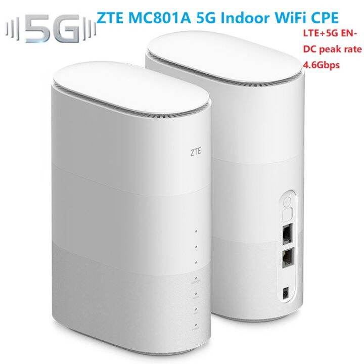 ZTE MC801A CPE 5G Router Wifi 6 SDX55 NSA+SA N78/79/41/1/28 802.11AX