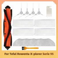 สำหรับ Tefal Rowenta X-Plorer Serie 95 RG7975WH อะไหล่แปรงเครื่องดูดฝุ่นหุ่นยนต์ RG7987ข้างหลักตัวกรอง HEPA อุปกรณ์ไม้ถูพื้น