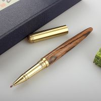 High Quality Black Luxury Wood Ballpoint Pen Business Gifts Ball Pen Writing Office School Supplies Stationery 03665 Pens