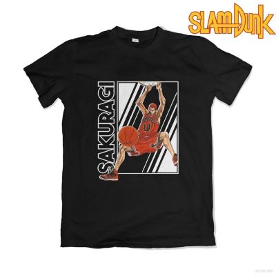 ข้อเสนอพิเศษ tshirt เสื้อยืดแขนสั้นลําลอง ทรงหลวม พิมพ์ลายอนิเมะ Slam Dunk Sakuragi Hanamichi พลัสไซซ์ สําหรับผู้ชาย และผู้หญิง(S-5XLS-5XL