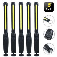 COB LED Flashlight Magnetic Work Light USB Rechargeable Torch Hook Portable Lantern Inspection Light Camping Car Repair Lamp Rechargeable  Flashlights