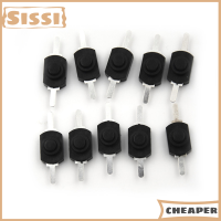 Sissi สวิตช์เปิดปิดปุ่มกดเล็กๆสำหรับไฟฉายไฟฟ้า1A ไฟฟ้ากระแสตรง12X8มม. 10ชิ้น