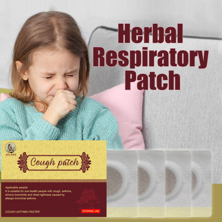 ) Cough Relief Patch No Cough Organic Herbal 12 hours Cough Relief for