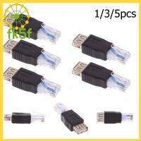 FK5F 1/3/5ชิ้น Lots F/M LAN ตัวเชื่อมต่อเครือข่ายพิมพ์ USB ผู้หญิงเป็น RJ45ปลั๊กตัวผู้เราเตอร์อะแดปเตอร์อีเทอร์เน็ต