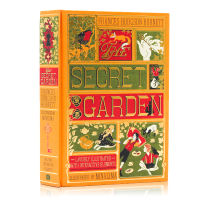 The Secret Garden English original full-color reprint mechanism Book Illustrated Edition Frances Burnett classic British childrens fairy tale English Enlightenment story book hardcover collection Edition