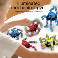 Creative Fidget Spinner Toy Fingertip Spin Top Octopus Robot Luminous Mechanical Gyro Stress Relief Toys Kids Adults Gift