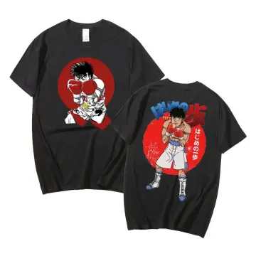 Hajime No Ippo Manga Makunouchi Takamura KGB Graphic T-shirts dos