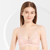 【CW】 Sexy Lace Wire Free Bra for Women Removable Chest Pad Bralette Comfortable Breathable Underwear Thin Mold Cup