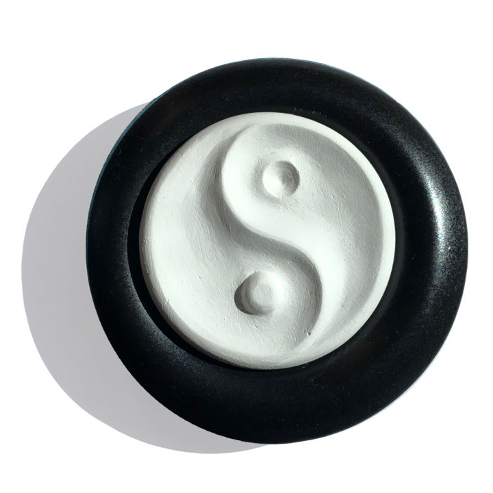 Oshadhi Aroma Stone Yin Yang Black Plate