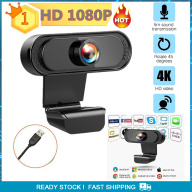 Webcam 1080P Máy Tính Full HD Webcam Máy Tính PC Có Micrô Camera Xoay Được thumbnail