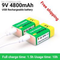 ljmu15 2022 9V 4800mAh Li-ion Rechargeable Battery Micro USB Batteries 9 V Lithium for Multimeter Microphone Toy Remote Control KTV Use