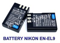 (แพ็คคู่ 2 ชิ้น) EN-EL9  ENEL9  EN-EL9a  ENEL9a  EN-EL9e  ENEL9e แบตเตอรี่สำหรับกล้องนิคอน Camera Battery For Nikon D40,D60,D40X,D3000,D5000,MH-23 BY KANGWAN SHOP