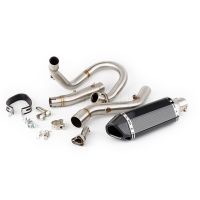 For Suzuki DRZ 400 2000-2022 DRZ400 S / SM DR-Z 400 DRZ400S Decat Escape Slip-on Motorcycle Exhaust Muffler And Header Link Pipe