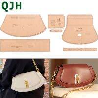 DIY Handmade Leather Tools Shoulder Bag Cross body Womens Bag Sewing Design Kraft Paper Pattern Acrylic Template