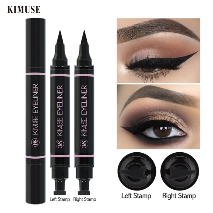 KIMUSE【2Pcs/Set】Doubleheaded Stamp Eyeliner Waterproof Longlasting