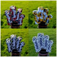 ✗☊ Exports Japan and South Korea PG smile golf clubs set rod head ball head protective cap set cloth ms male gm