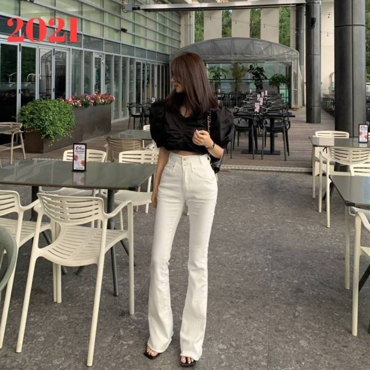 siren-shop51-newกางเกงยีนส์ขายาวเอวสูงมาก-สไตล์เกาหลี-ฮิตมากช่วงนี้-ขาม้าเอวสูง-เก็บทรงสวยมาก-รุ่นนี้ใครใส่ก็สวยสาวๆ-no-2021