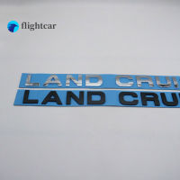 Flightcar สำหรับ Land Cruiser สัญลักษณ์ตัวนูนติดฝากระโปรงท้ายฝากระโปรงหน้าเครื่องราชอิสริยาภรณ์ตราสติ๊กเกอร์สัญลักษณ์รูปลอกรถสีดำโครเมี่ยมสีเงิน