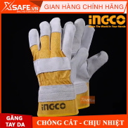Găng tay bảo hộ vải da Ingco HGVC01 găng tay lao động đa năng