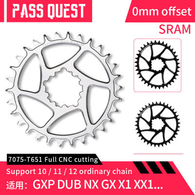 ผ่านเควส GXP 0มิลลิเมตรชดเชย Chainring กว้างแคบฟัน Chainwheel 283032343638ครั้งรอบรูปไข่แผ่นสำหรับ SRAM NX GX XX1นกอินทรี