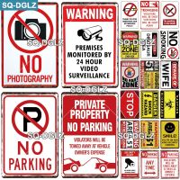 【YD】 [SQ-DGLZ] Security Metal Sign Bar Wall Tin Painting Plaques NO Parking Blackboard Poster