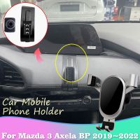 ขายึดโทรศัพท์มือถือรถสำหรับ Mazda3 Axela BP 2019 ~ 2022 2020 2021ถาดยึดช่องแอร์จีพีเอสรถยนต์อุปกรณ์เสริมฐานยึด iPhone