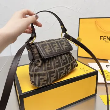 Baguette  Fendi Mens Baguette Trunk Mini Natural Wood Bag > All Philippines