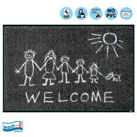 พรมแต่งบ้าน พรมปูพื้น พร้อมคุณสมบัติกันลื่น ENTER+EXIT-Welcome Sunny Side ยี่ห้อ Wash+Dry/ size: 50x75 cm