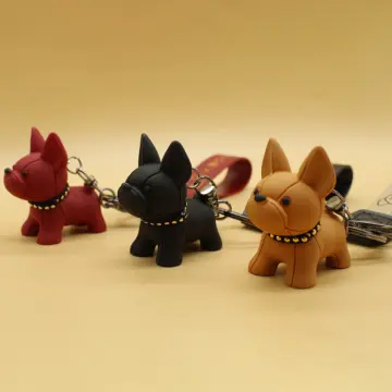 Creative Bulldog Key Chain Cartoon French Dog Puppy Keychain