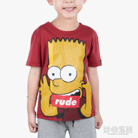 DOSH BOYS T-SHIRTS THE SIMPSONS เสื้อยืดคอกลม แขนสั้น เด็กชาย DSIBT5022-RE