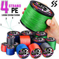 Sougayilang 100M 300M 500M 4 Strands 18-66LB Multifilament PE สายถัก Braided Super Strong สำหรับน้ำจืด