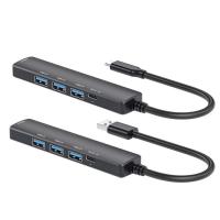 USB 3.0 Hub USB 3.0 Laptop Port Extension Expander Hub High Speed 5-Port USB Extender with Strong Power for Office Work School Travel Family agreeable