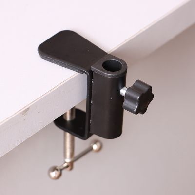 【CC】☎◘✵  Cantilever Bracket Clamp Holder Metal Desk Lamp Clip Fittings Base Hose with 12MM Hole Diameter and Non-slip for Mic
