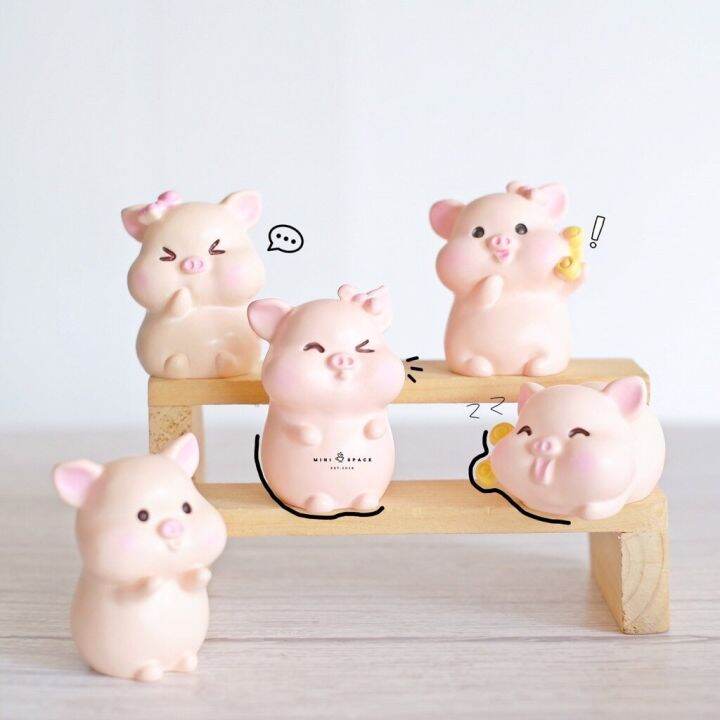 ms5313-ตุ๊กตาหมูน้อยสีชมพู-ตุ๊กตาจิ๋ว-โมเดลจิ๋ว-ฟิกเกอร์จิ๋ว-แต่งสวน-คละแบบ-ราคาต่อชิ้น-มี-cod-เก็บเงินปลายทาง