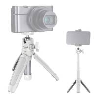 CAM ขาตั้งกล้อง Ulanzi MT-08 White Tripod With 1/4 Screw To DSLR Cameras Smartphone ขาตั้งมือถือ