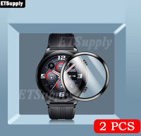 (2ชิ้น) กระจกคลุมทั้งหมด3มิติสำหรับ Galaxy Watch 6กระจกเทมเปอร์ฟิล์มกันรอยสำหรับ Samsung Galaxy Watch 6ฟิล์มป้องกันหน้าจอแบบคลาสสิก