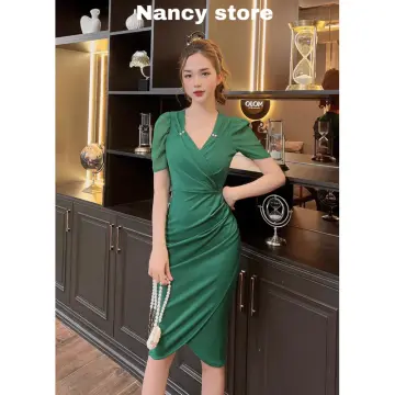 Đầm Body Tay Dài Xẻ Tà Tôn Dáng D8 | Shopee Việt Nam