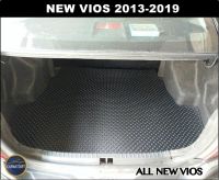 แผ่นปูท้ายรถ NEW VIOS 2013-2019 ลายกระดุมEVA สีดำ