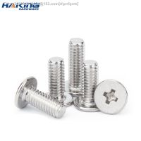 ℗┇ 10pcs/lot Stainless Steel Cross Phillips CM Ultra Thin Super Low Flat Wafer Head Screw Bolt M1.4 M1.6 M2 M2.5 M3 M4 M5 M6 M8