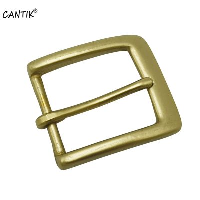 CANTIK Pin Style Bass Buckle for 36-38mm Width Belt Strap Retro Mens Pure 100 Solid Copper Buckles Male Belts BRCAK069