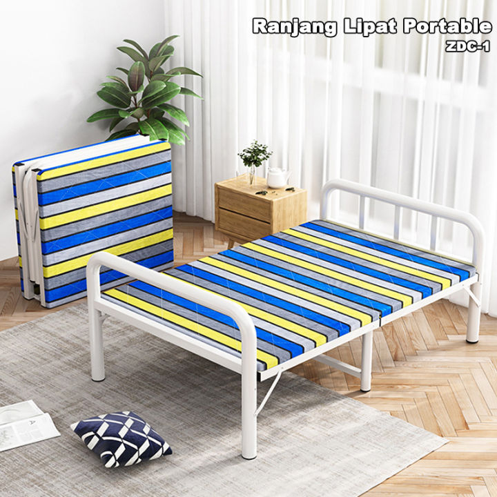 Ranjang Lipat Portable Tempat Tidur Lipat Folding Bed Kasur Lipat Lazada Indonesia 4209