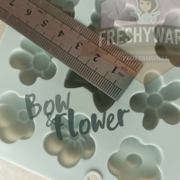 พิมพ์ซิลิโคน กัมมี่ ดอกไม้ โบว์ Bow and Flower พิมพ์ทำขนม พิมพ์วุ้น ชอคโกแลต Chocolate Gummy Silicone Mold ฟองดอง เยลลี่ พิมพ์เค้ก