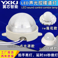 Voice-Activated Sensor Light Led Sound And Light Control Corridor Light Corridor Aisle Induction Lamp Radar Induction Sound Control Ceiling Light Point Light Source-CHN