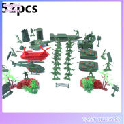 elegantstunning Soldier Model Toy Plastic Army Men Figures Accessories Kit
