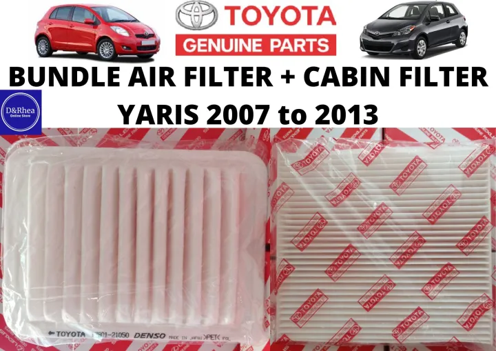 TOYOTA YARIS BUNDLE AIR FILTER AND CABIN FILTER FOR TOYOTA YARIS 2007