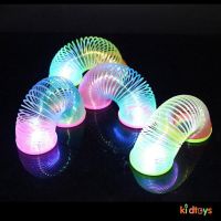 【kidtoys】COD ⚡️Rainbow Coil Spring Toys, Games &amp; Collectibles for Kids Party LED Magic Circle Stretchy
