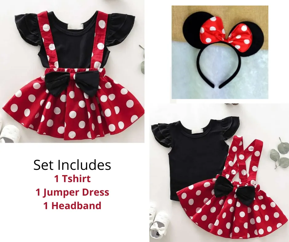 Minnie mouse dress hot sale and shoes