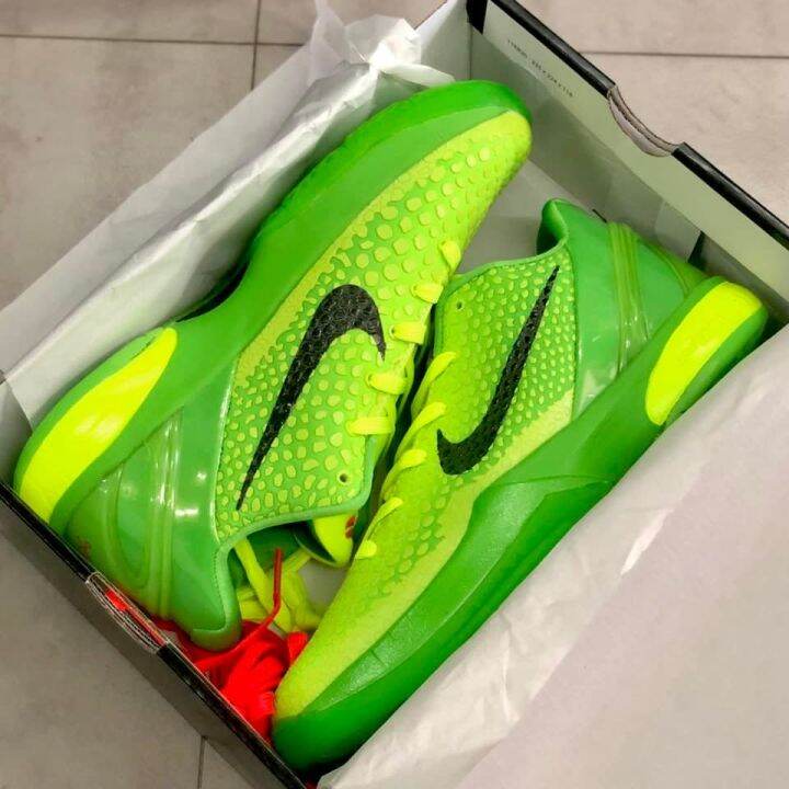 Kobe 6 Grinch Sports Basketball Shoes for Men High Quality OEM 11